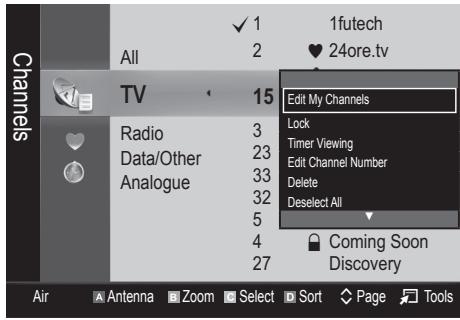 SAMSUNG LE37C530 - My Channels - 1