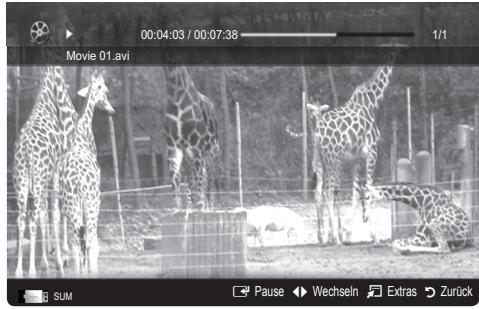 SAMSUNG LE37C530 - Wiedergabe von Videos - 2