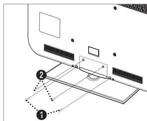 SAMSUNG LE40B551A6W - Instalar a base - 2