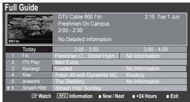 Full Guide DTV Cable 900 Ftn 2:10 Tue 1 Jun Freshmen On Campus 2:00 - 2:30 No Detailed Information Today 2:00 - 3:00 3:00 - 4:00 1 f tn Freshmen O... Street Hypn... No Information 2 ITV Play Mint Extra 3 Kerrang! Loaded No Information 4 Kiss Fresh 40 with Dynamite MC Klistory 5 oneword The Distillery No Information 6 Smash bite! Splash Haiti Sunday Watch SFO Information ■ Now / Next ■ +24 Hours ■ Exit