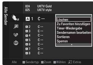 Alle Sender 824 825 UKTV Gold UKTV style A1 C-- Löschen Zu Favoriten hinzufügen Timer-Wiedergabe Sendernamen bearbeiten Sortieren Sperren A2 C-- 3 C-- 4 C-- 5 C-- 6 C-- 7 C-- 8 C-- Alle Sendertyp Zoom Wählen Extras