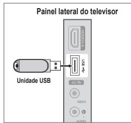 Painel lateral do telesor Unidade USB