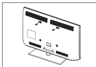 SAMSUNG LE40B551A6W - So verhindern Sie, dass das Fernsehgerät umkippt: - 2