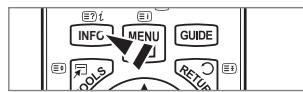 SAMSUNG LE40B551A6W - Anzeigen des Bildschirmmenüs - 1