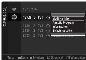 1 / 1 / 2009 Modifica info Annula Program Informazioni Seleziona tutto Tutto Zoom Selezione Strumenti Informazioni