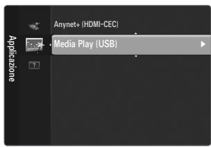 Anynet+ (HDMI-CEC) Media Play (USB) Applicazione