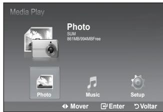 SAMSUNG LE40B551A6W - Ligar um dispositivo USB - 2