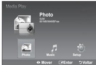 SAMSUNG LE40B551A6W - Ligar um dispositivo USB - 6