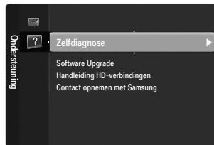 Zelfdiagnose Software Upgrade Handleiding HD-verbindingen Contact opnemen mit Samsung