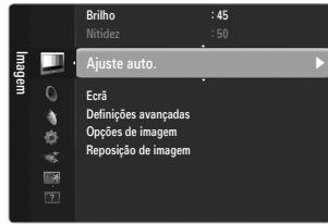 Brilho : 45 Nidade : 50 Ajuste auto. Era Definições avançadas Opções de imagem Reposição de imagem