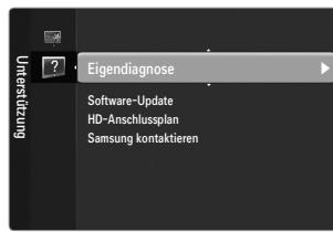 Unterstützung Eigendiagnose Software-Update HD-Anschlussplan Samsung kontaktieren