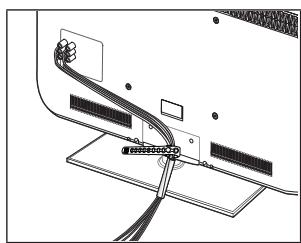 SAMSUNG LE40B551A6W - De snoeren bij elkaar houden - 1