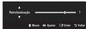 Retroiluminação 7 Mover Ajustar Enter Voltar