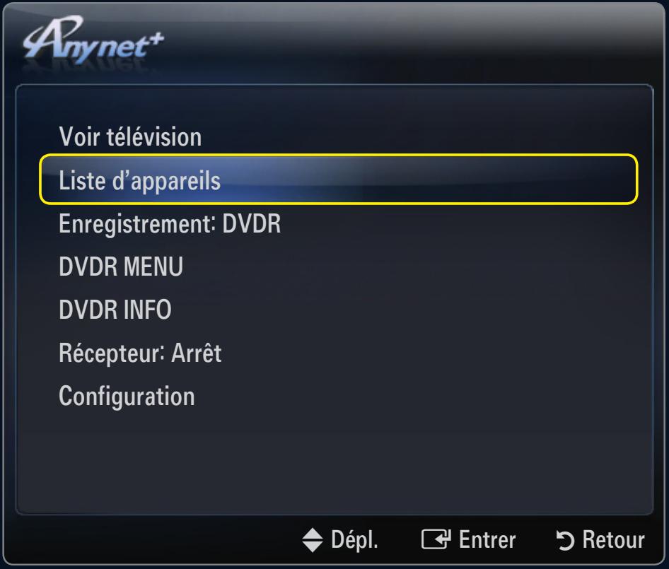 SAMSUNG LE40B553 - Configuration d'Anynet+ - 4