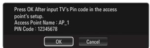 SAMSUNG LE40B650 - Connecting WPS (Wi-Fi Protected Setup) - 3