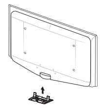 SAMSUNG LE40B650 - Anbringen der Wandhalterung - 1