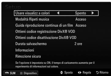 SAMSUNG LE40B650 - Prom ripr cont di un film Acceso / Spento - 2