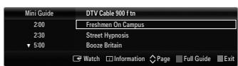 SAMSUNG LE40B650 - Using the Full / Mini Guide - 2