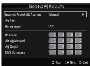 SAMSUNG LE40B650 - Kablosuz Ağ Kurulumu - Manuel - 1