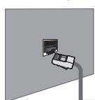 SAMSUNG LE40B650 - E' possibile collegare la porta LAN al tevisore direttamente in base allo stato della rete. - 1