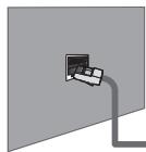 SAMSUNG LE40B650 - Connessione LAN via cavo per un ambiente DHCP - 1