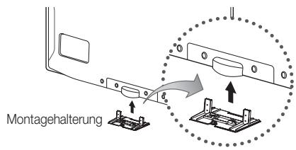 SAMSUNG LE40C530F1W - Montieren der Montagehalterung - 1