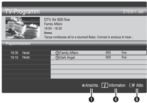 SAMSUNG LE40C530F1W - Verwenden der Programmieransicht - 1