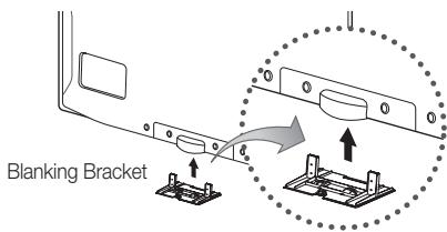 SAMSUNG LE40C530F1W - Assembling the Blanking Bracket - 1