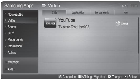 SAMSUNG LE40C750 - Samsung Apps - 1