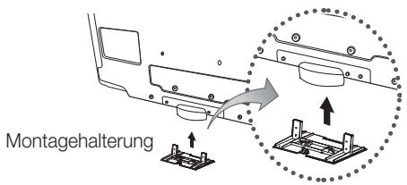 SAMSUNG LE40C750 - Montieren der Montagehalterung - 1