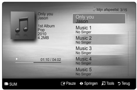 SAMSUNG LE40C750 - Muziek afsplen - 1