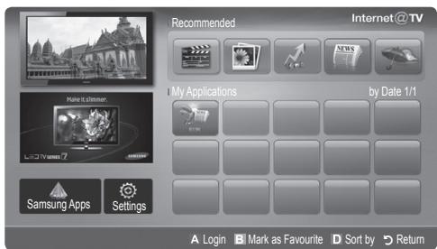 SAMSUNG LE40C750 - Getting Started with Internet@TV - 2