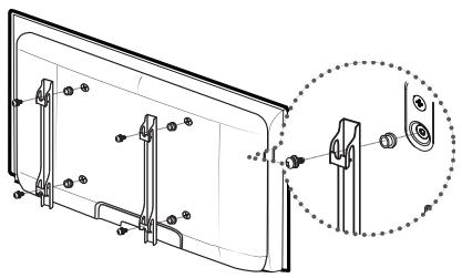 SAMSUNG LE40C750 - Vorbereiten für den Einbau der Wandhalterung (46 ~ 55 Zoll Fernsehgeräts) - 1