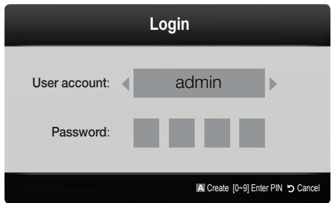 SAMSUNG LE40C750 - Account Login - 1