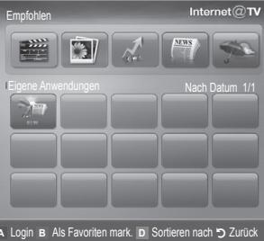 SAMSUNG LE40C750 - Erste Schritte mit Internet@TV - 3