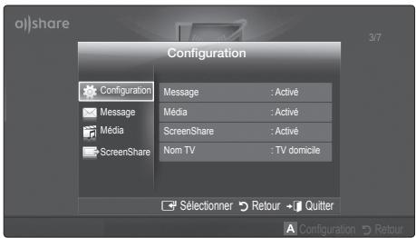 SAMSUNG LE40C750 - Configuration - 1