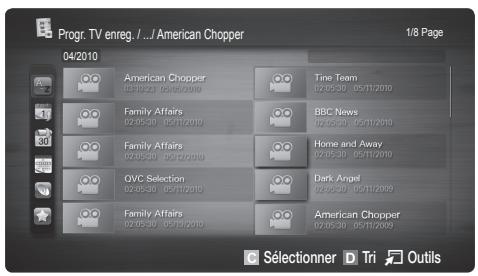 SAMSUNG LE40C750 - Lecture du programme TV enregistré - 1