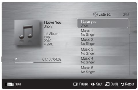 SAMSUNG LE40C750 - Lecture de musique - 4