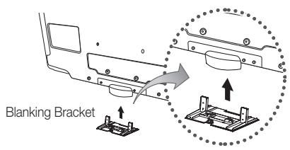 SAMSUNG LE40C750 - Assembling the Blanking Bracket - 1