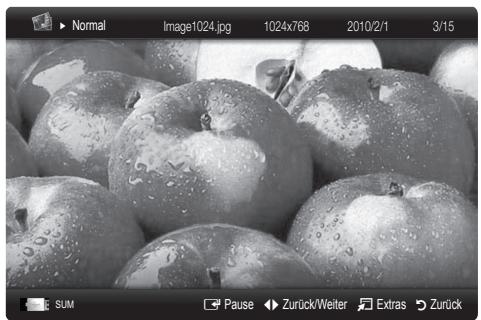 SAMSUNG LE40C750 - Anzeigen eines Fotos (oder einer Diashow) - 1