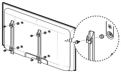 SAMSUNG LE40C750 - Préparation avant l'installation d'un dispositif de fixation murale (téléviseurs de 46 à 55 pouces) - 1