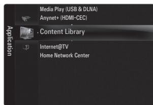 Media Play (USB & DLNA) Anynet+ (HDMI-CEC) Content Library Internet+TV Home Network Center