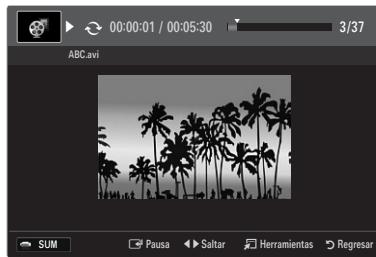 00:00:01 / 00:05:30 3/37 ABC.avi SUM Pausa Saltar Herramientas Regresar