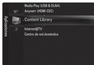Media Play (USB & DLNA) Anynet+ (HDMI-CEC) Content Library Internet@TV Centro de red doméstica