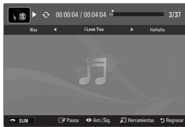 00:00:04 / 00:04:04 3/37 Way I Love You HaHaHa SUM Pausa Ant./Sig. Herramientas Regresar