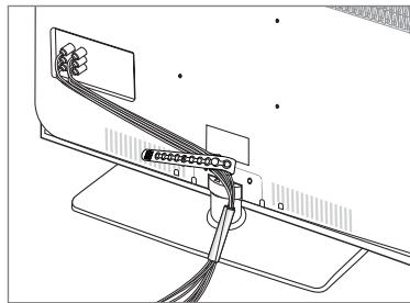 SAMSUNG LN65B650X1F - Assembling the Cables - 1