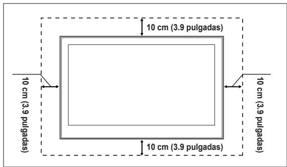 10 cm (3.9 pulgadas) 10 cm (3.9 pulgadas) 10 cm (3.9 pulgadas)