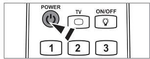 POWER TV ON/OFF 1 2 3