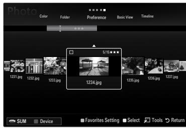 Photo Color Folder Preference Basic View Timeline 5/15 1231.jpg 1232.jpg 1233.jpg 1234.jpg 1235.jpg 1236.jpg 1237.jpg SUM Device Favorites Setting Select Tools Return