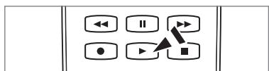 Diagram showing a control panel with six buttons labeled with directional arrows and icons, likely representing media or audio playback controls.
